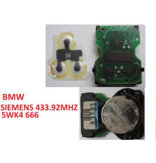 Télécommande émetteur BMW E36, E38, E39, E46, Z3 électronique SIEMENS 5WK4 666 / 5WK4666