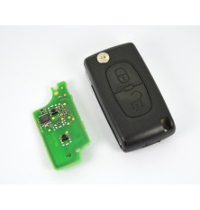 Electronic remote control transmitter peugeot citroen 2 buttons 216766523C 21676652-3-C 31300226-8XO