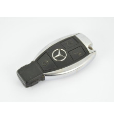 Mercedes klasse A/ B/ C/ E / S/ ML/ CLK/ SLK/ SL sleutel afstandsbediening 3 knoppen chroom