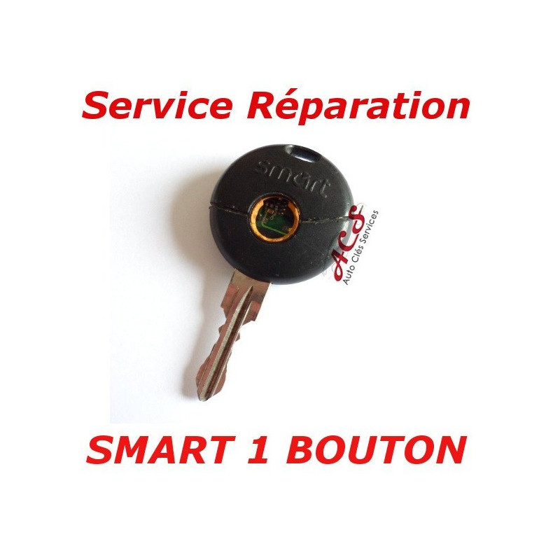 Reparatieservice voor sleutels met afstandsbediening met 1 knop Smart Fortwo 450, Forfour, Roadster