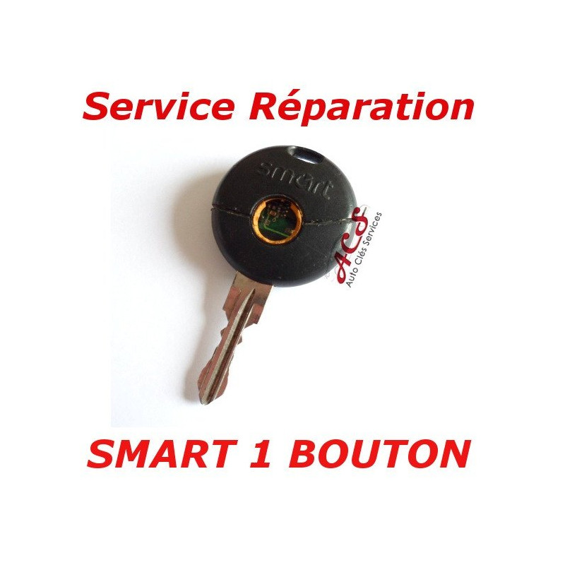 Service réparation télécommande clé 1 bouton Smart Fortwo 450, Forfour, Roadster