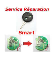 Reparatieservice afstandsbediening sleutel 2/3 knop Smart Fortwo 450, Forfour, Roadster