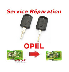 Service réparation télécommande clé Opel 2 boutons Corsa, Combo, Agila, Meriva, Vectra, Tigra