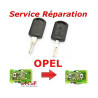 Service réparation télécommande clé Opel 2 boutons Corsa, Combo, Meriva, Vectra, Tigra