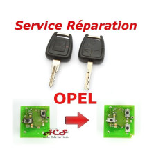 Opel sleutelafstandsbediening reparatieservice 2/3 knoppen Vectra, Astra, Zafira, Corsa, Meriva