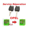 Service réparation télécommande clé Opel 2/3 boutons Vectra, Astra, Zafira