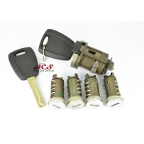 Kit de cilindro de cerradura de puerta, interruptor de encendido + 2 llaves para Fiat Punto, Bravo, Doblo, Stilo, Brava, Panda