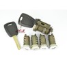 Kit de cilindro de cerradura de puerta, interruptor de encendido + 2 llaves para Fiat Punto, Bravo, Doblo, Stilo, Brava, Panda