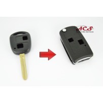 Kit de transformación de llave plegable para Toyota Yaris, RAV4, Celica, Prius, Avensis, Corolla, Verso TOY43