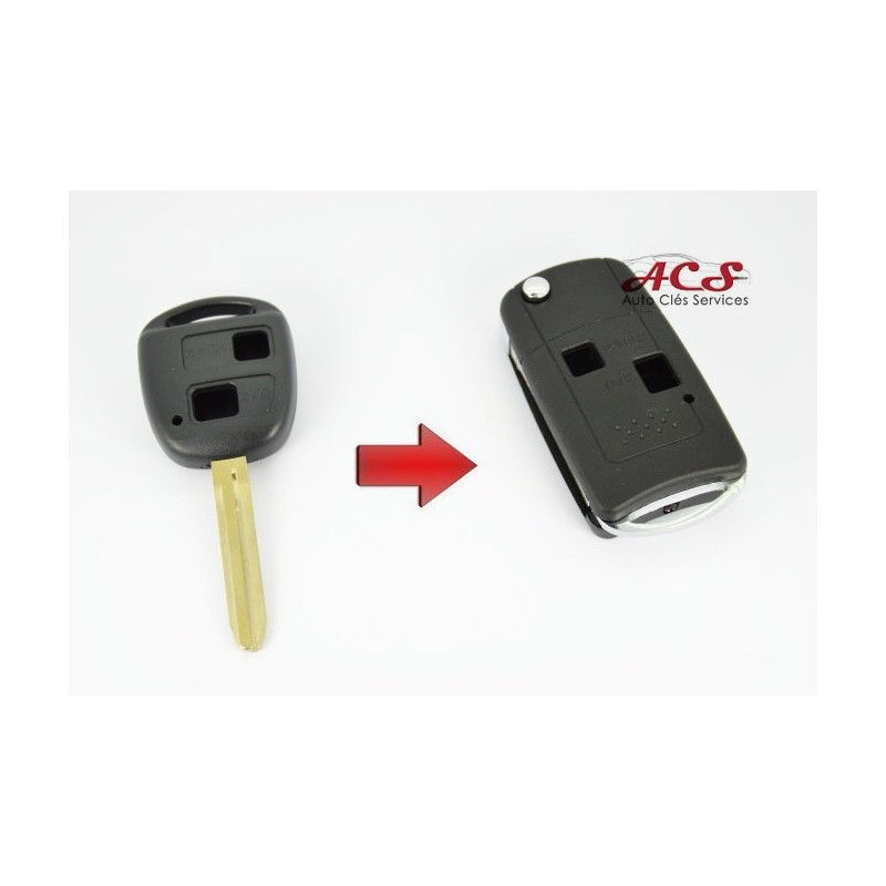 Toyota Yaris Foldable Key Transformation Kit, RAV4, Celica, Prius, Avensis, Corola, Verso TOY43