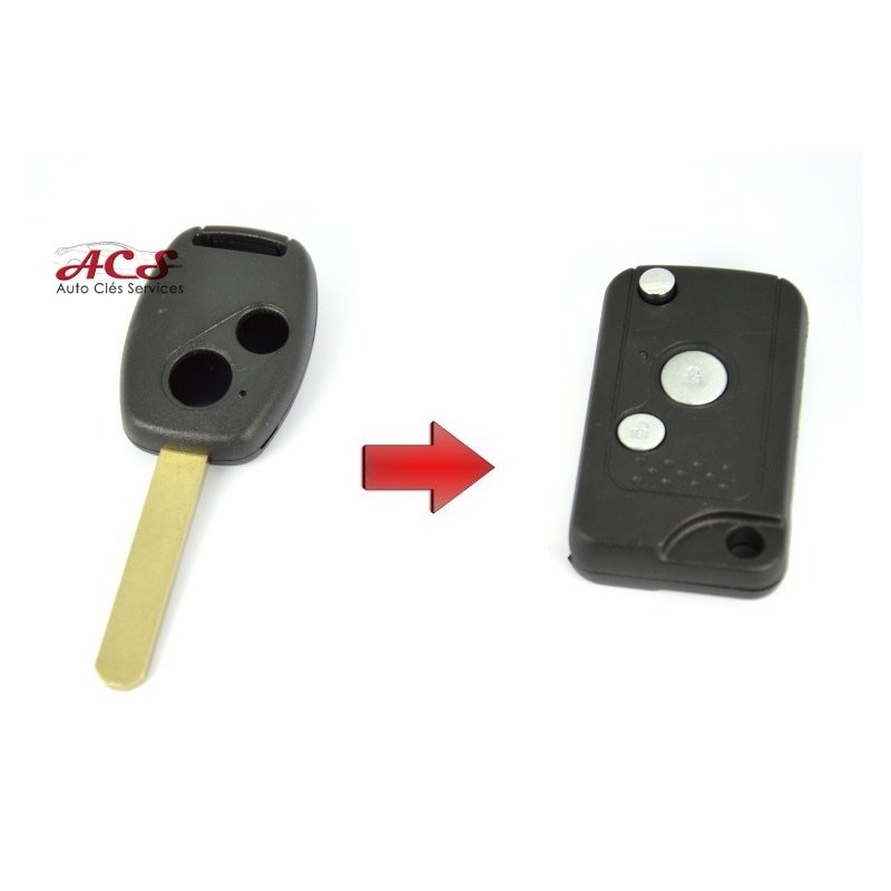 Coque De Clé De Rechange 3 1 Boutons Pour Honda 2003-2012 Accord 2006