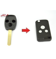 3 Button Honda Accord Foldable Key Transformation Kit, Civic, CRV, HRV, Jazz...