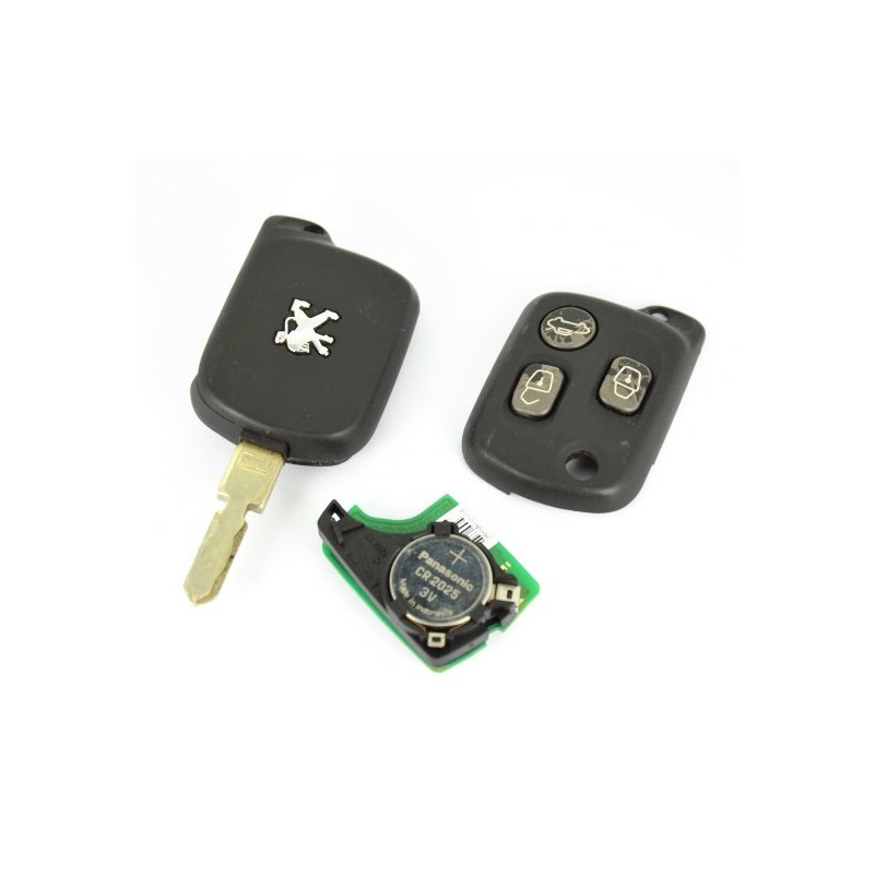 Télécommande émetteur peugeot 607 3 boutons REF 73372187B 