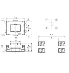 Set van 3 drukknoppen voor Peugeot 207 307 407 308 607 806 807C1 C2 C3 C4 Picasso C5 C6 C8