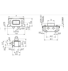 Set of 2 push-button...