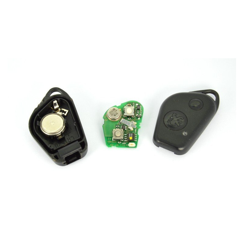 Transmitter Electronic remote control peugeot 406 2 buttons 09728108/A