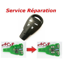 Service réparation télécommande clé 4 boutons SAAB 93, 95, 9.3, 9.5