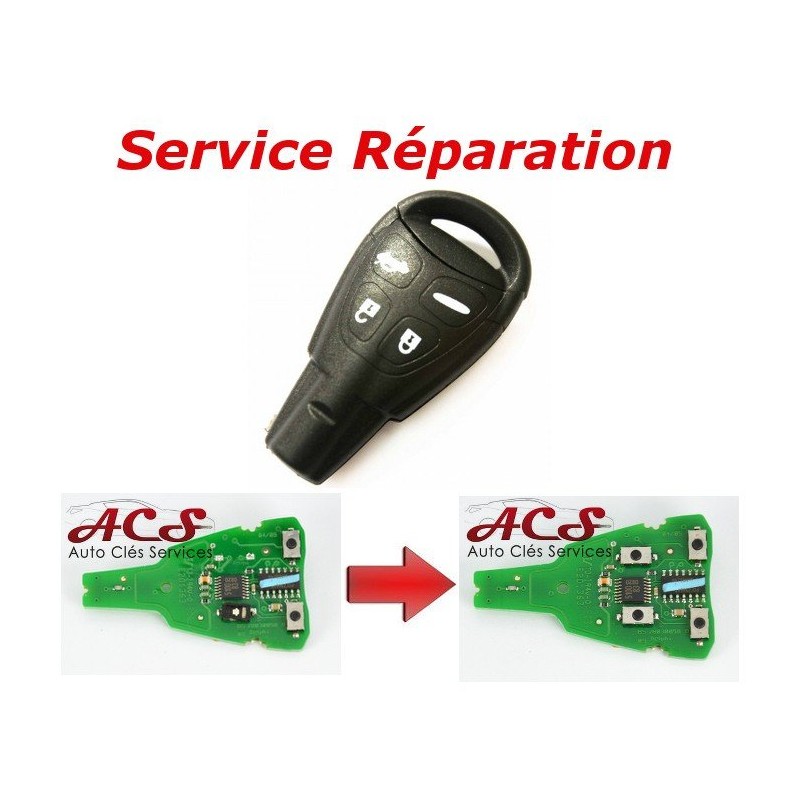 Reparatieservice voor SAAB 93, 95, 9.3, 9.5 4-knops afstandsbedieningen