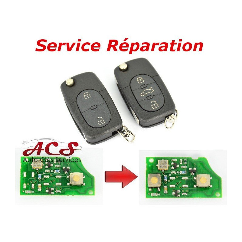 Service réparation télécommande clé Audi A3, A4, A6, A8, TT, RS3 RS4 S-line
