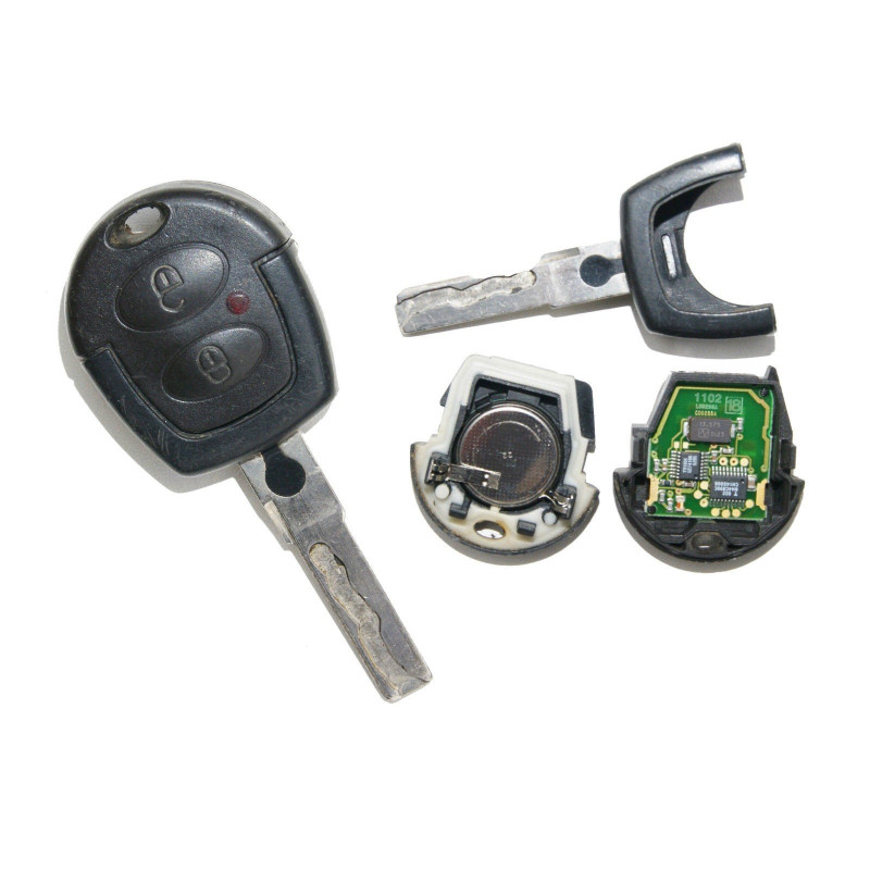Télécommande émetteur 2 boutons VW Golf, Polo, Lupo, Sharan, Bora, Passat