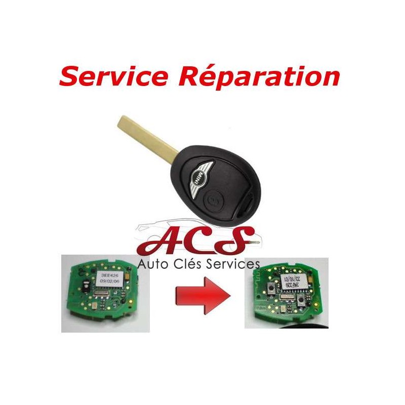 Reparatieservice voor Mini Cooper S, One, Cabriolet, R50, R52, R53, Rover 75 MG sleutelafstandsbedieningen