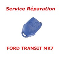 Servicio de reparación de llave remota azul de 3 botones para Ford Transit Connect MK7 Sportvan