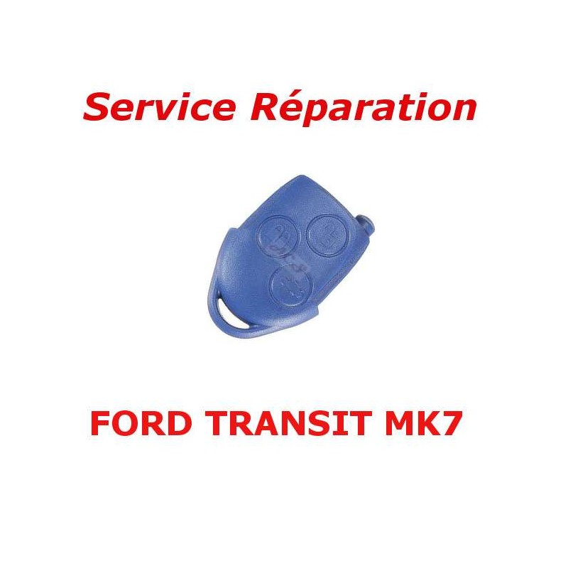 Controle remoto da chave de reparo do serviço Ford Transit conectar 3 botões azul MK7 sportvan