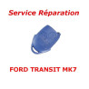 Service réparation télécommande clé Ford Transit connect 3 boutons bleu MK7 sportvan