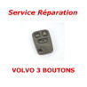 Service réparation télécommande clé 3 boutons Volvo S70, V70, C70, S40, V40, XC90, XC70