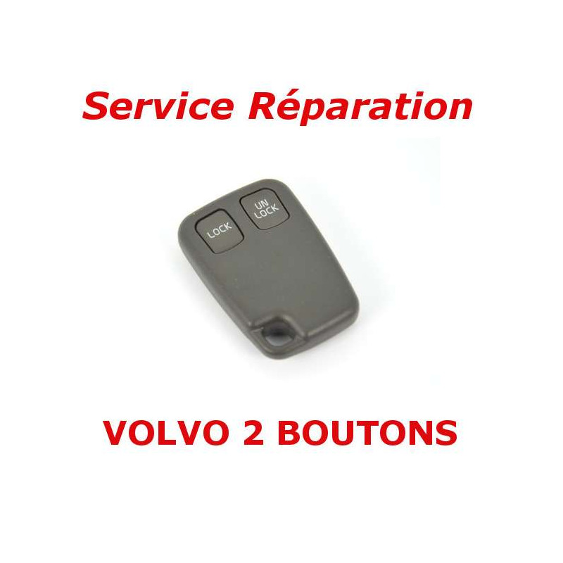 Service réparation télécommande clé 2 boutons Volvo S70, V70, C70, S40, V40, XC90, XC70