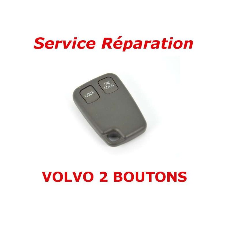Serviço de reparação chave remota 2 botões Volvo S70, V70, C70, S40, V40, XC90, XC70
