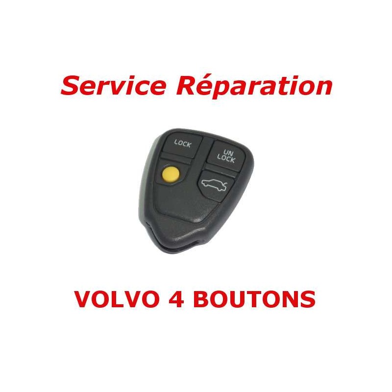 Servicio de reparación de mandos a distancia de 4 botones Volvo S70, V70, C70, S40, V40, XC90, XC70 Servicio de reparación de mandos a distancia de 4 botones Volvo S70, V70, C70, S40, V40, XC90, XC70
