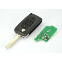 Controle remoto transmissor Citroen Berlingo Peugeot Partner 3 botões 6490E0 649044 6490C9