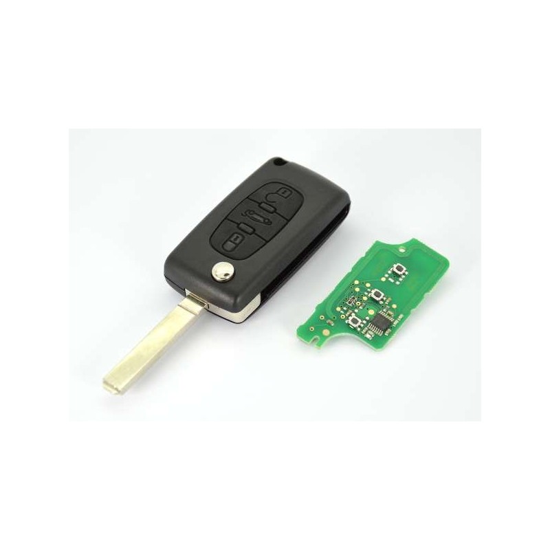 Controle remoto transmissor Citroen Berlingo Peugeot Partner 3 botões 6490E0 649044 6490C9 Controle remoto transmissor Citroen Berlingo Peugeot Partner 3 botões 6490E0 649044 6490C9