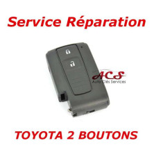 Service de réparation pour télécommande clé Toyota Avensis, Crown, Prius, Verso, Rav 4, IQ 2 boutons