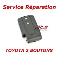 Serviço de reparação para Toyota Avensis chave controle remoto, Coroa, Prius, Verso, Rav 4, IQ 2 botões