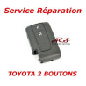 Service de réparation pour télécommande clé Toyota Avensis, Crown, Prius, Verso, Rav 4, IQ 2 boutons