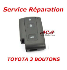 Repair service for key remote control Toyota Avensis, Crown, Prius, Verso, Rav 4, IQ 3 buttons