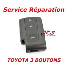 Reparatieservice voor Toyota Avensis, Crown, Prius, Verso, Rav 4, IQ 3-knops sleutelhangers