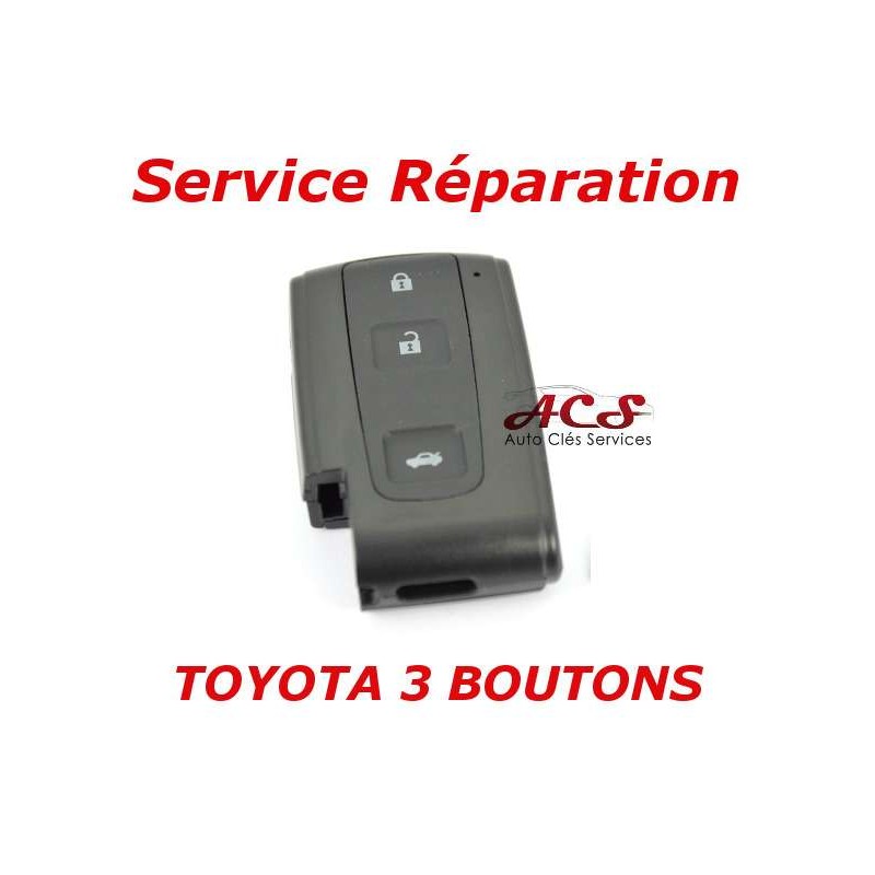 Reparatieservice voor Toyota Avensis, Crown, Prius, Verso, Rav 4, IQ 3-knops sleutelhangers