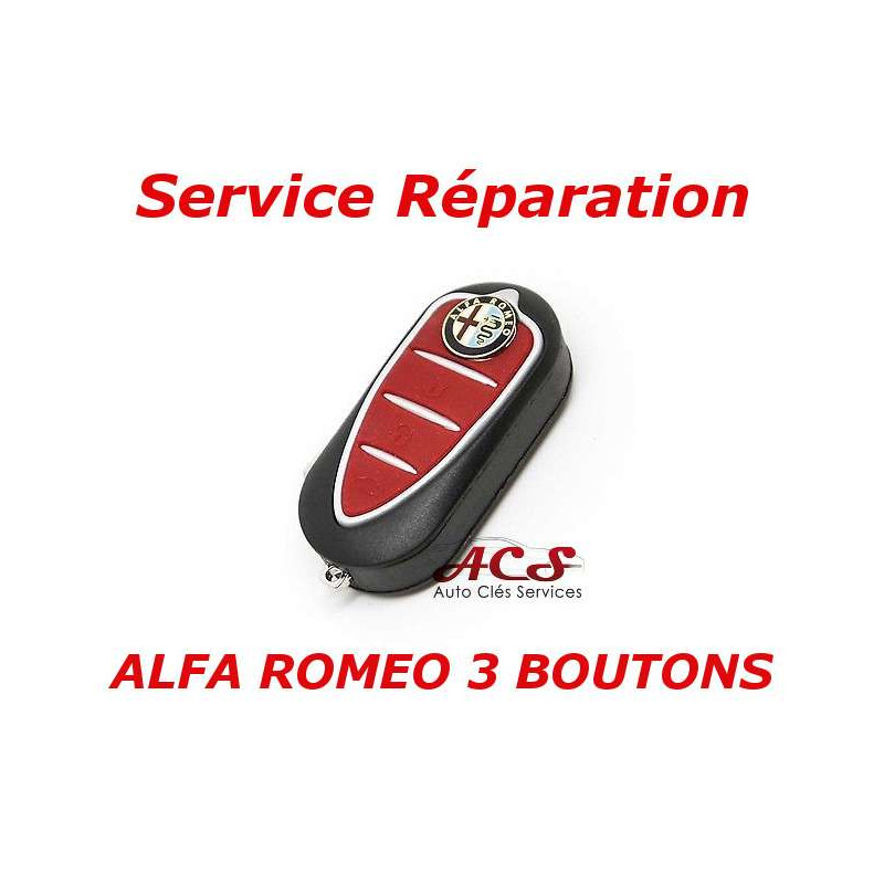 Service réparation télécommande clé Alfa Romeo Mito, Giulietta, Brera, GTA