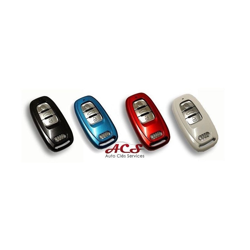 Étui coque pour télécommande clé Audi A3, A4, A5, A6, A8, TT, Q5, Q7, S-line, RS3, RS4 3 boutons