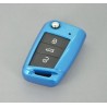 Carcasa para llave de 3 botones para VW Golf 7 Polo Touran Tiguan MK7