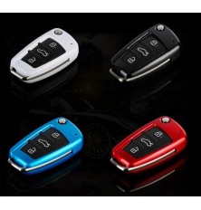 3-button remote key fob case for Audi A3, A4, A5, A6, A8, TT, Q7, S-line, RS3, RS4
