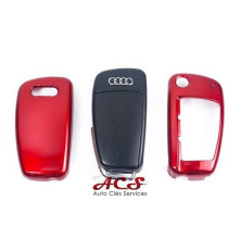 Étui coque pour télécommande clé Audi A3, A4, A5, A6, A8, TT, Q7, S-line, RS3, RS4 3 boutons