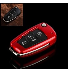 Carcasa para llave remota de 3 botones para Audi A3, A4, A5, A6, A8, TT, Q7, S-line, RS3, RS4