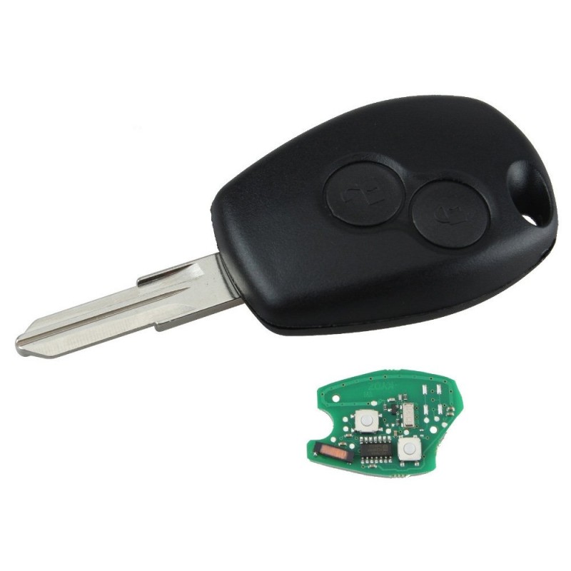 Transmisor de control remoto de 2 botones para Dacia Duster Logan Sandero