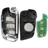 Boitier de télécommande coque de clé plip 3 boutons Citroen C4 DS4