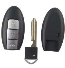 Boitier de télécommande coque de clé 3 boutons Nissan main libre