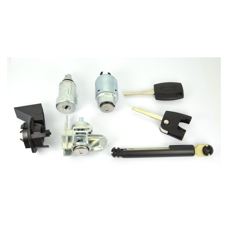 Kit de cilindro de cerradura de puerta con interruptor de encendido y 2 llaves para Ford Focus II MK2 C MAX